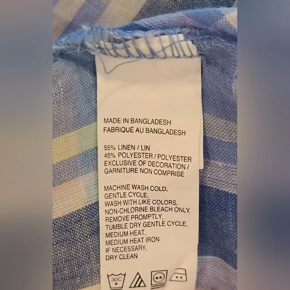 NWT - IZOD Men's Big & Tall Classic Fit Shirt - Cornflower Blue - Size XLT - Picture 8 of 16